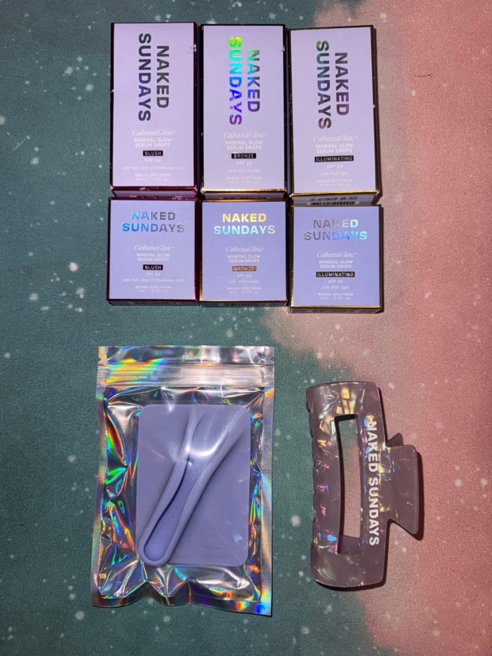Naked Sundays Lavender Skin Care Set – Glow Serum & Accessories